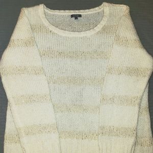 Kohls Apt 9 Cream/ White Sweater